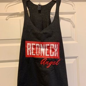 Black racerback tank